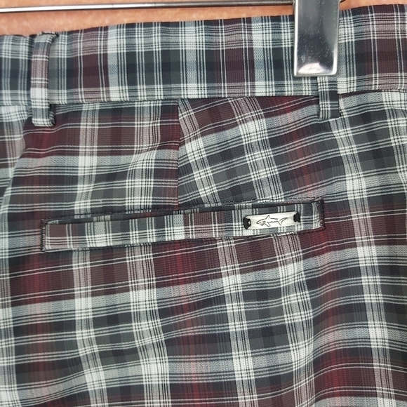 𝅺🍄3/50$🍄 Greg Norman plaid golf casual bermuda size 34 - Picture 5 of 7